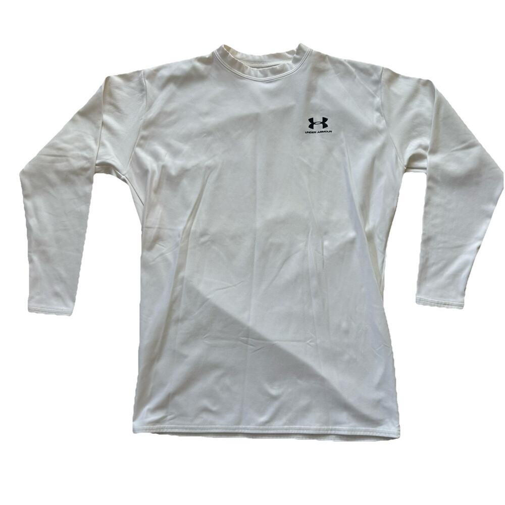 Under Armour HeatGear Long Sleeve Base Layer White Size 3XL Thick Warmth XXXL